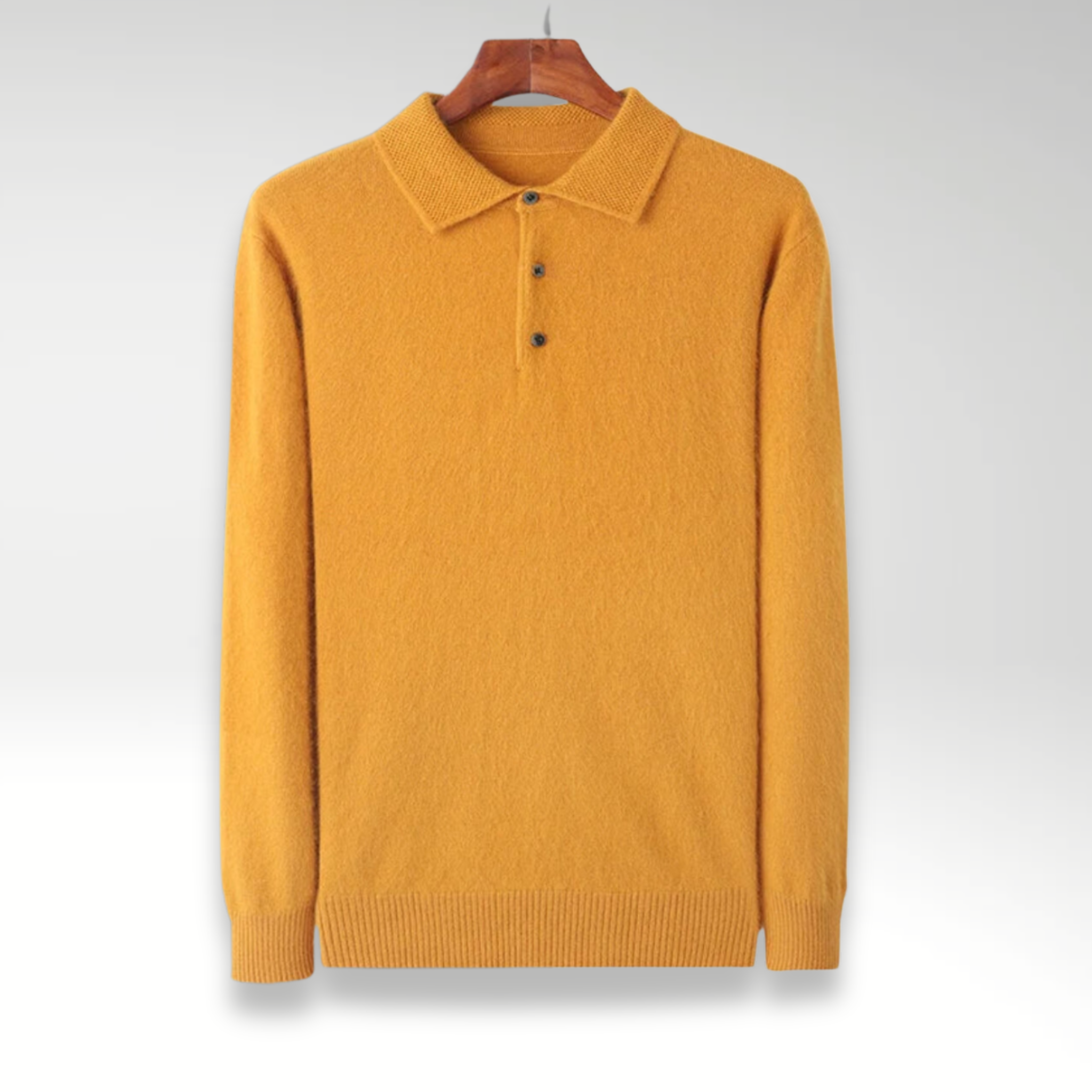 Matior™ | Mink Cashmere Polo Sweater