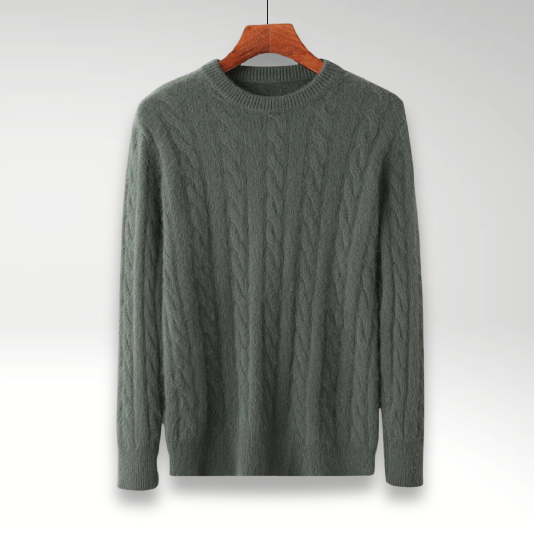 Matior™ | Mink Cashmere Round Neck Winter Pullover