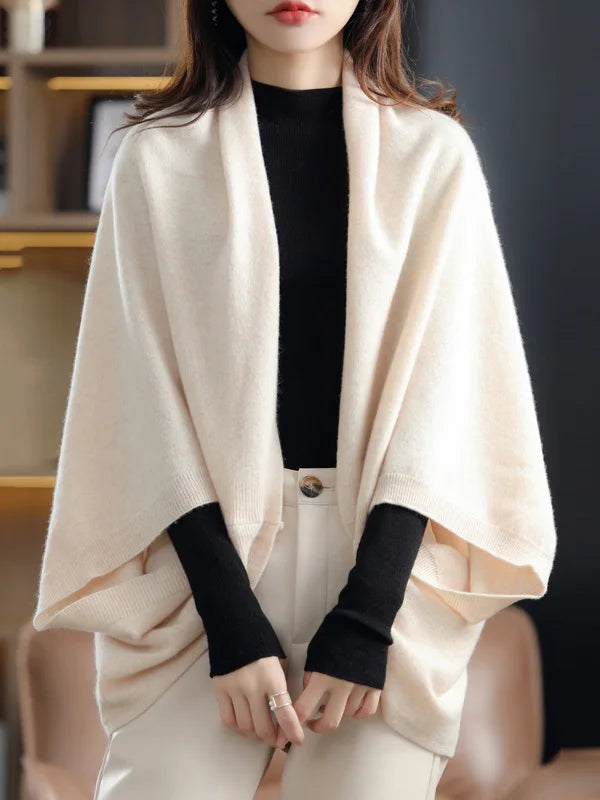 Matior™ | Luxe 100% Wool Cape Cardigan