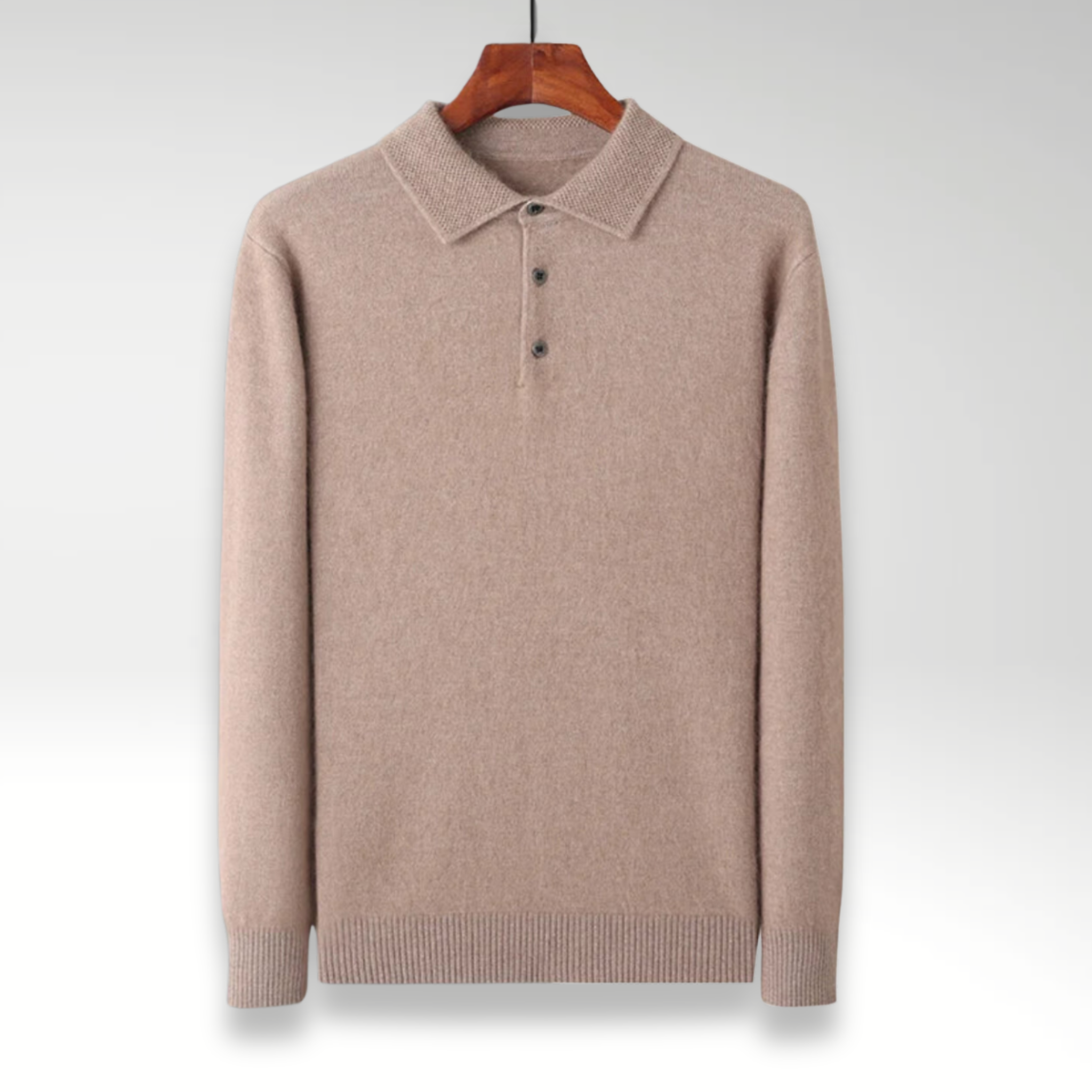 Matior™ | Mink Cashmere Polo Sweater