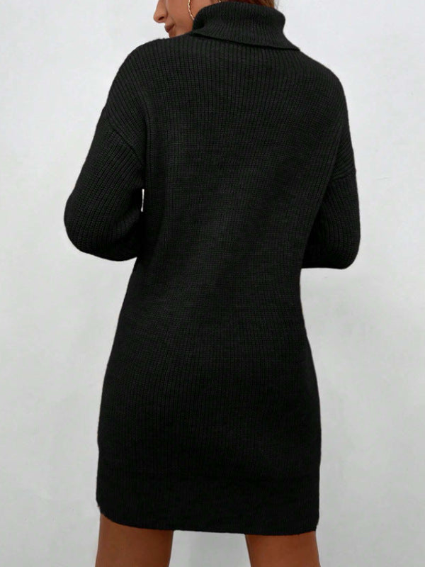 Matior™ | Viral Turtle Neck Sweater Dress