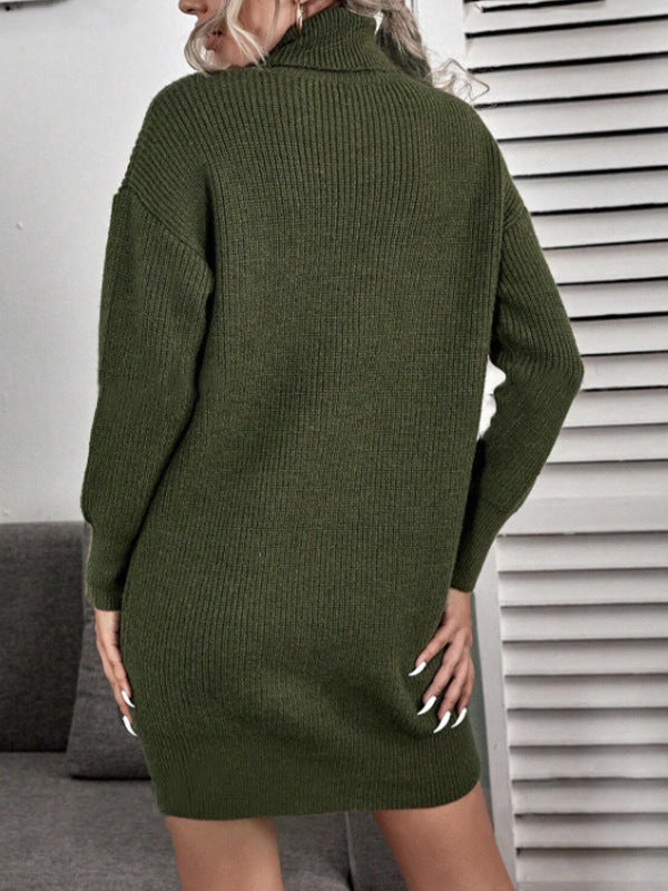 Matior™ | Viral Turtle Neck Sweater Dress