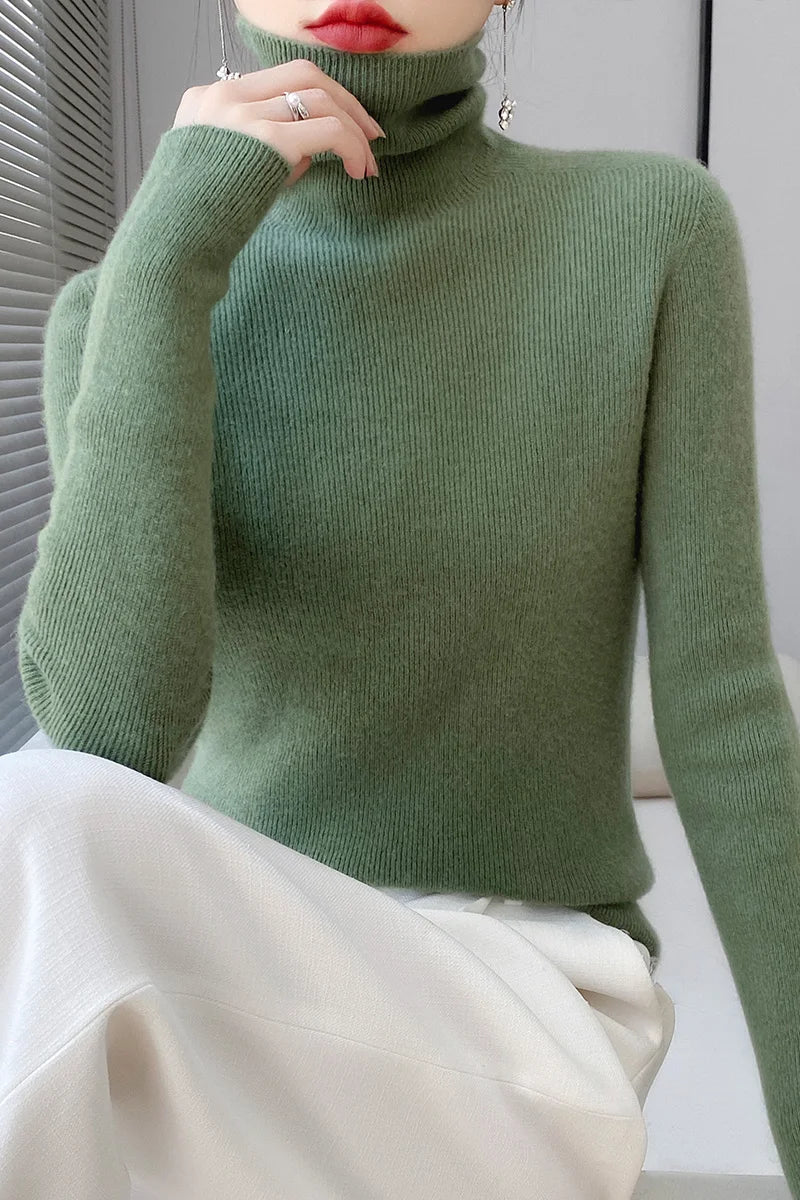 Matior™ | Luxe Cashmere High-Neck Sweater