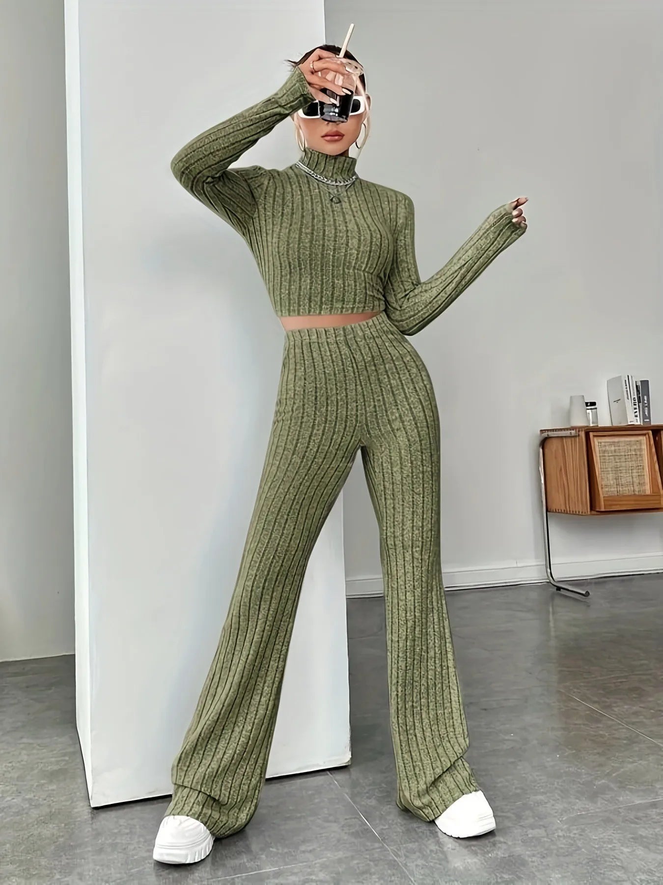 Matior™ | Ribbed Knit Loungewear Set