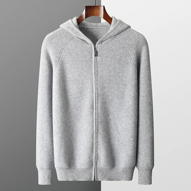 Matior™ | Luxe Merino Wool Men’s Autumn Hoodie