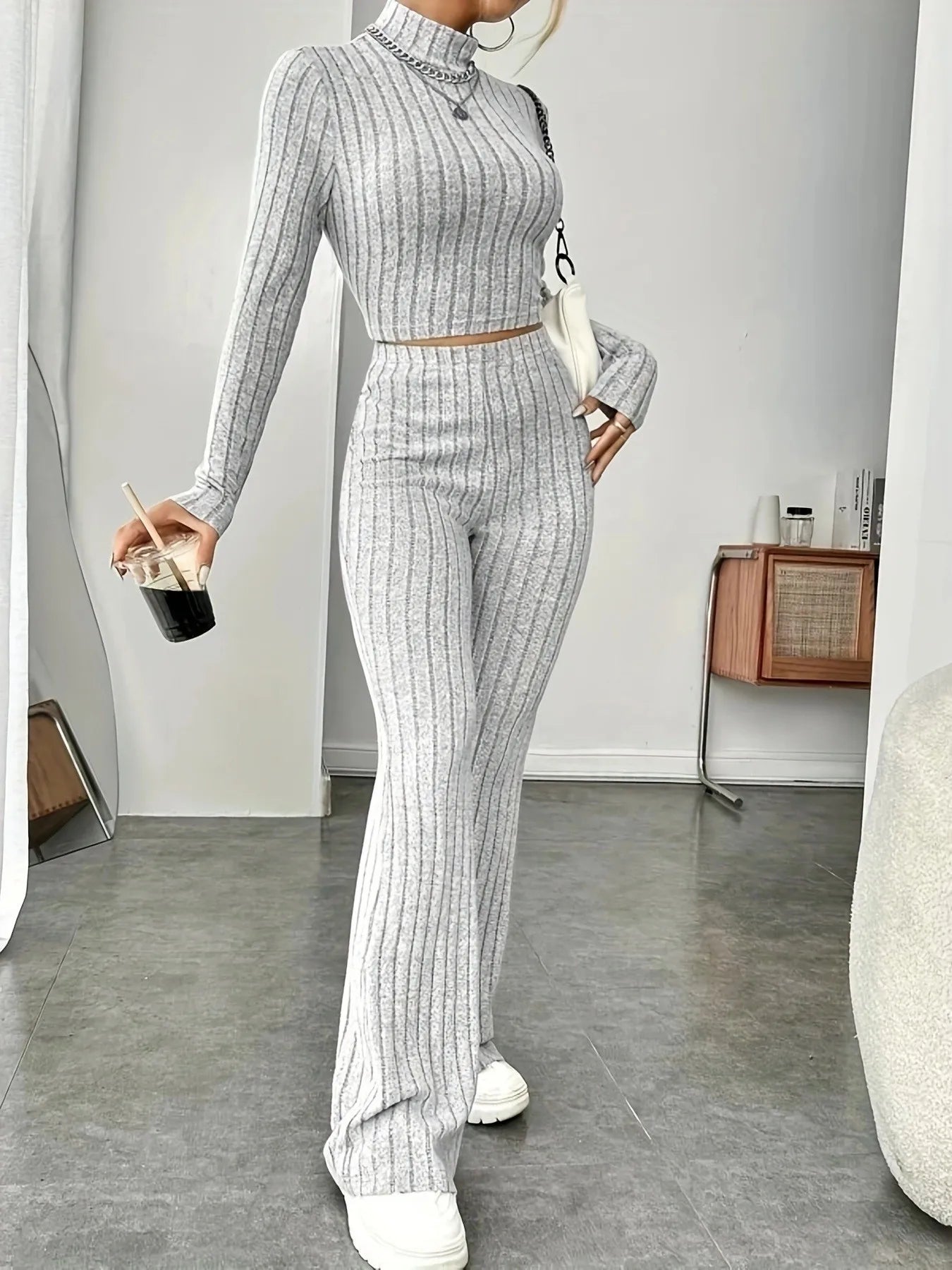 Matior™ | Ribbed Knit Loungewear Set