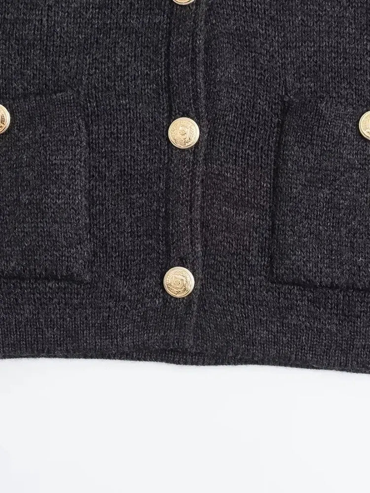 Matior™ | Elegant Knit Button-Up Cardigan