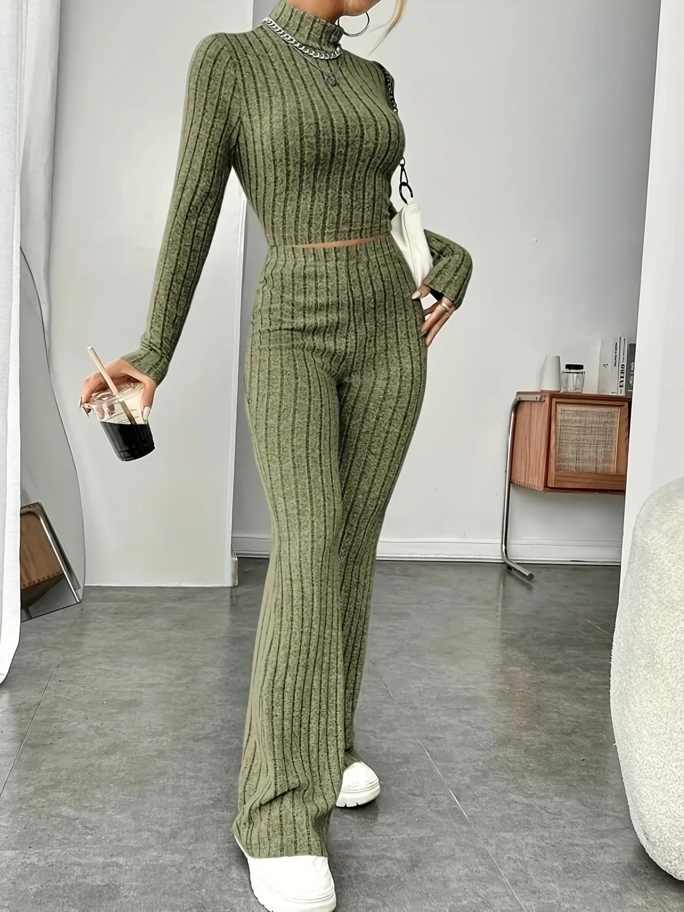 Matior™ | Ribbed Knit Loungewear Set