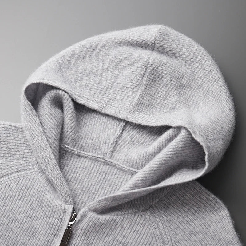 Matior™ | Luxe Merino Wool Men’s Autumn Hoodie